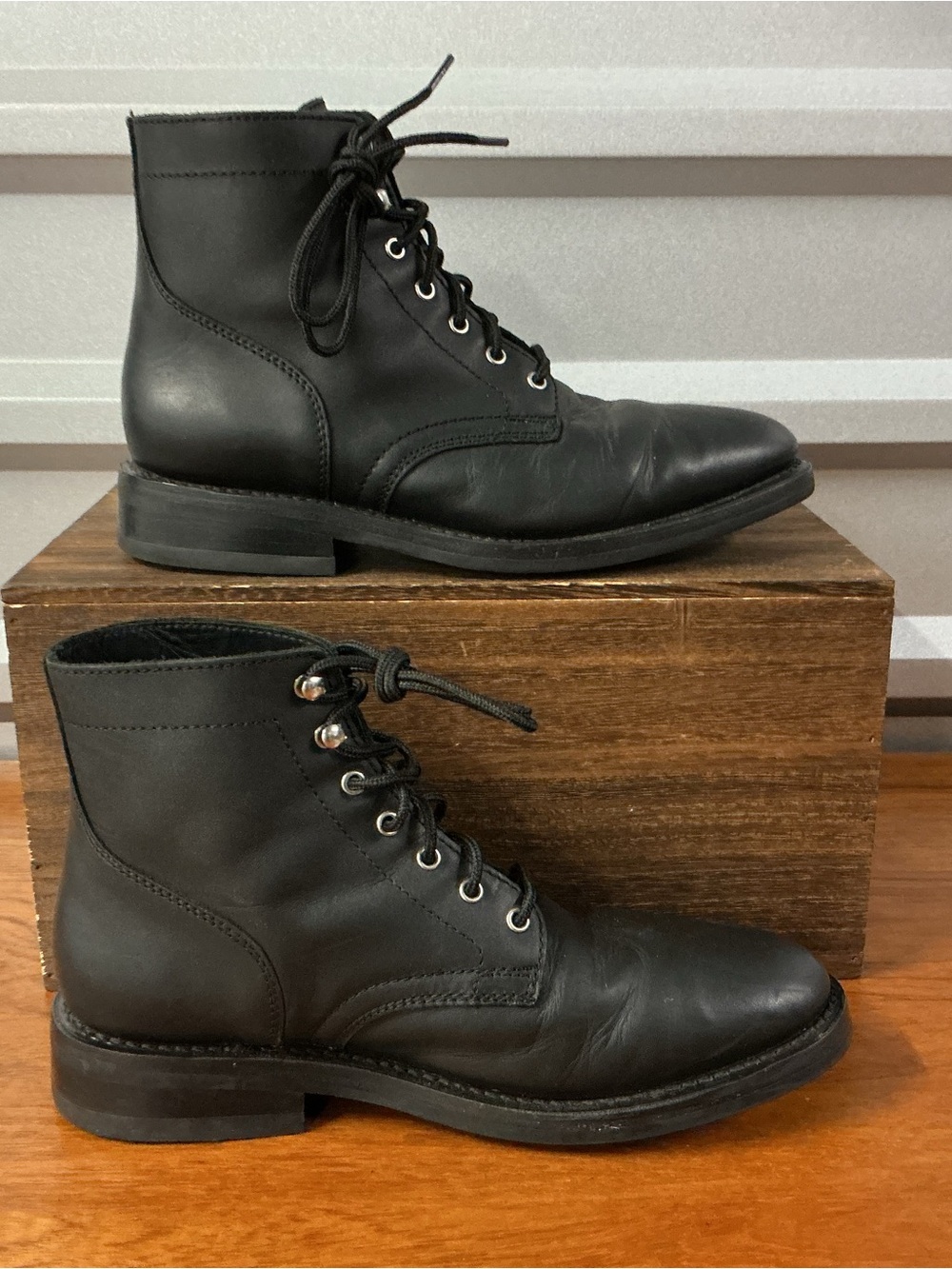 Thursday Boot Company Men Black Leather Everyday Boot Size 9